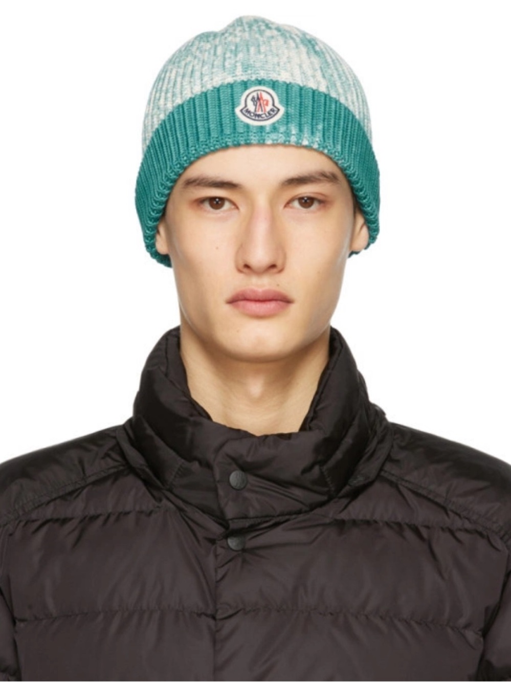 Moncler Blue Tie-Dye Beanie Unisex Authentic NWOT